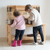 Mud Kitchen With 2 Sinks And 2 Drainage