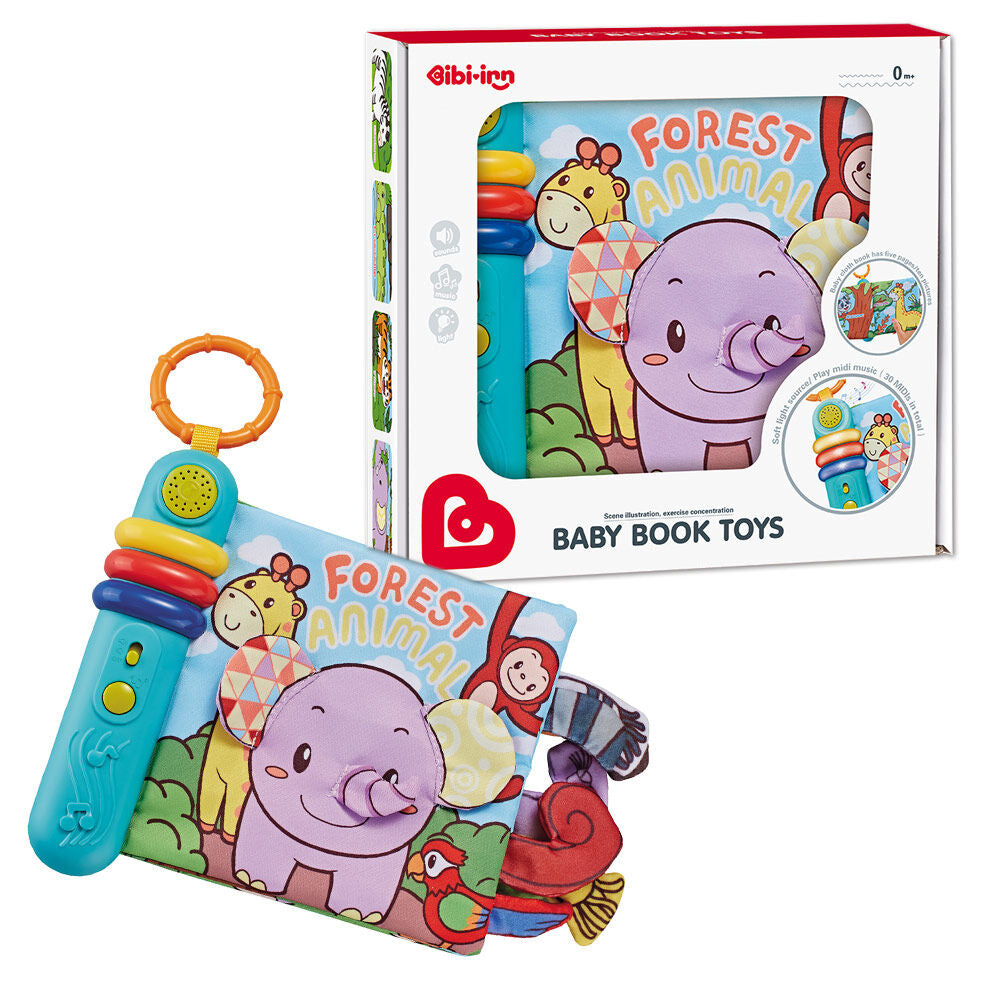 Bibi-inn Forest Animals Electronic Soft Cloth Book