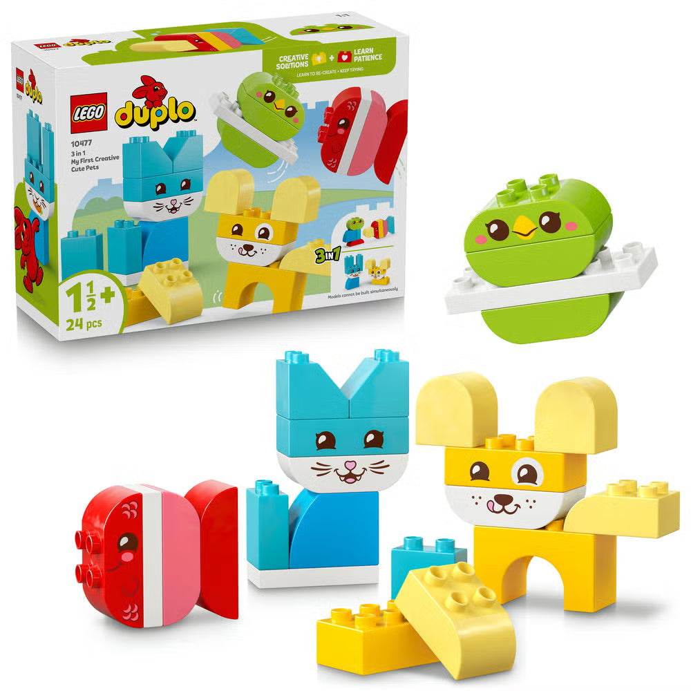 Lego Duplo My First 3 in 1 Creative Cute Pets Building Set – 24 Pcs
