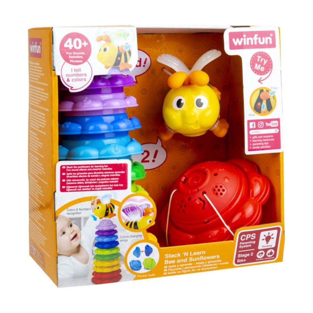 WinFun Stack 'N Learn Bee and Sunflowers