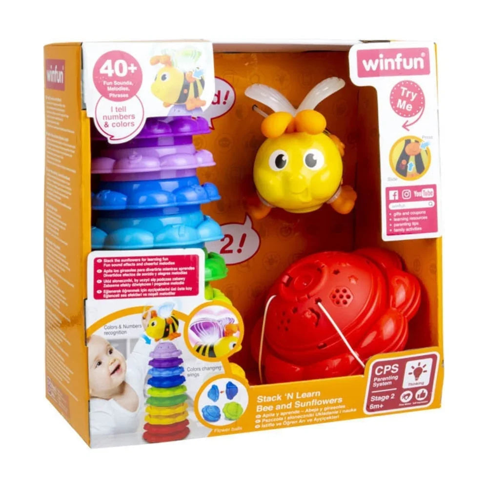 WinFun Stack 'N Learn Bee and Sunflowers