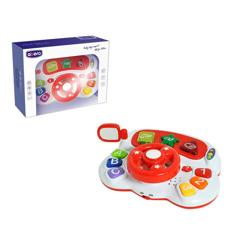 Abero Enlightening Steering Wheel Puzzle Toy – Red