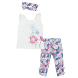 3-Piece Flowery Outfit Set - Ourkids - Quokka