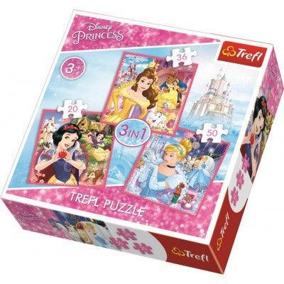 3 Puzzles - Disney Princess - Ourkids - Trefl