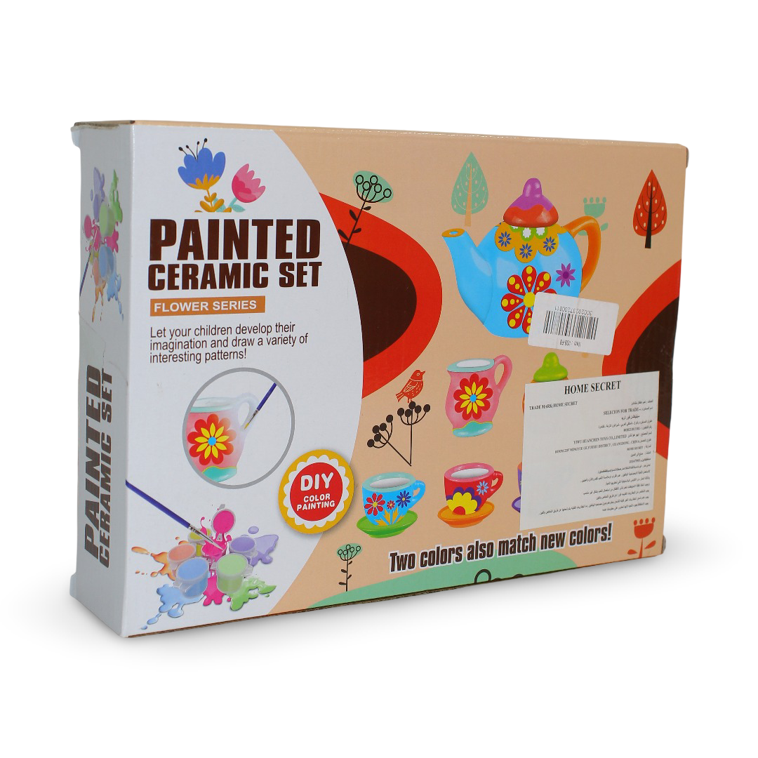 FeiLefei Paint Your Own Ceramic Tea Set