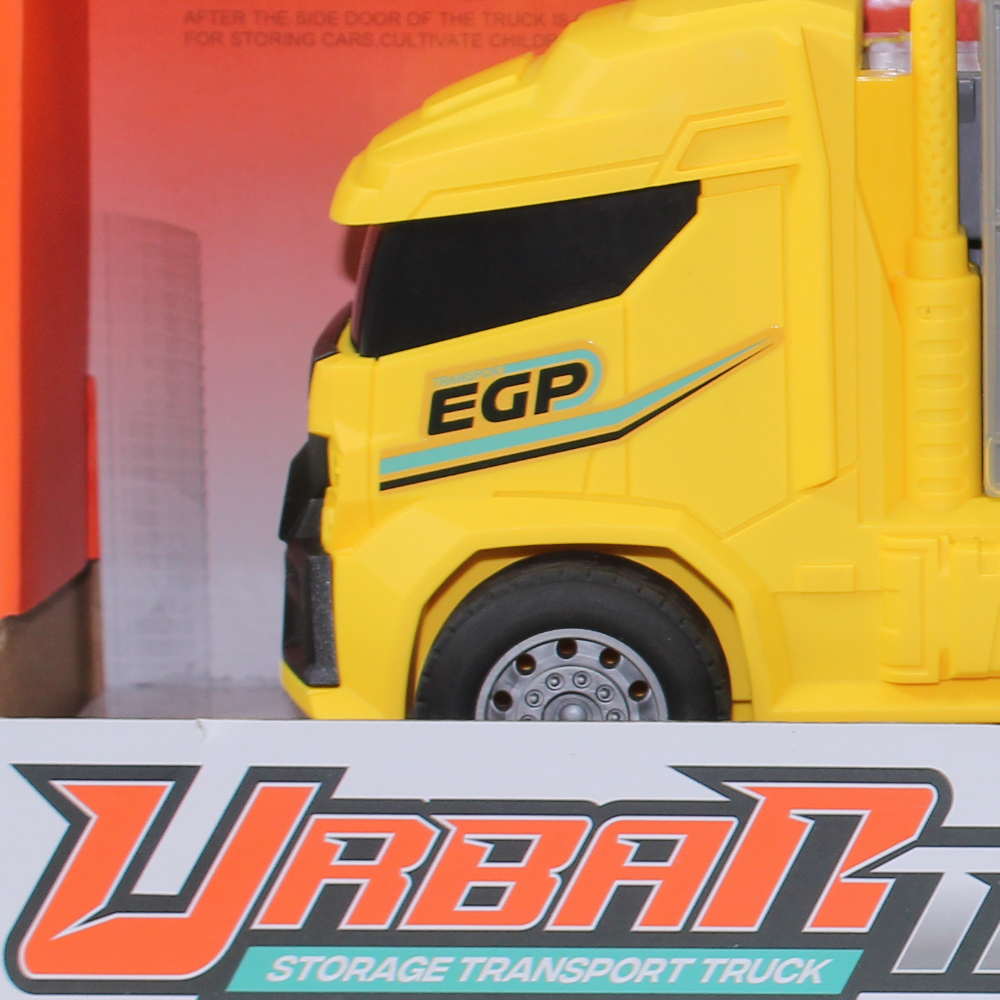 Urban Transport Truck Toy Set with 5 Cars