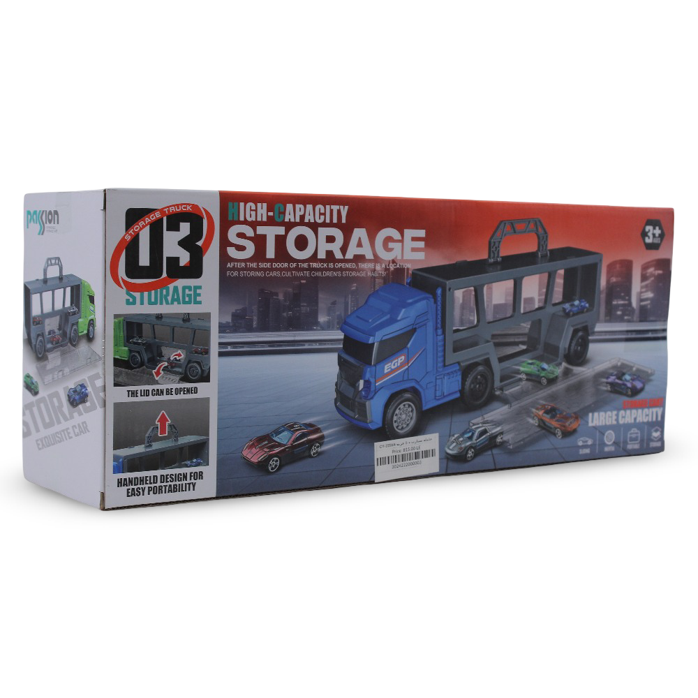 Urban Transport Truck Toy Set with 5 Cars