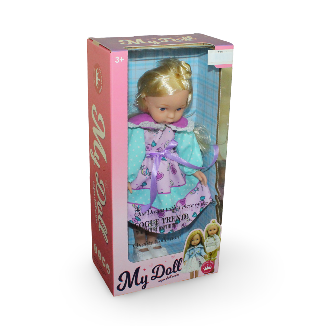 Fashion Doll with Long Blonde Hair & Dress - Toys - OKO
