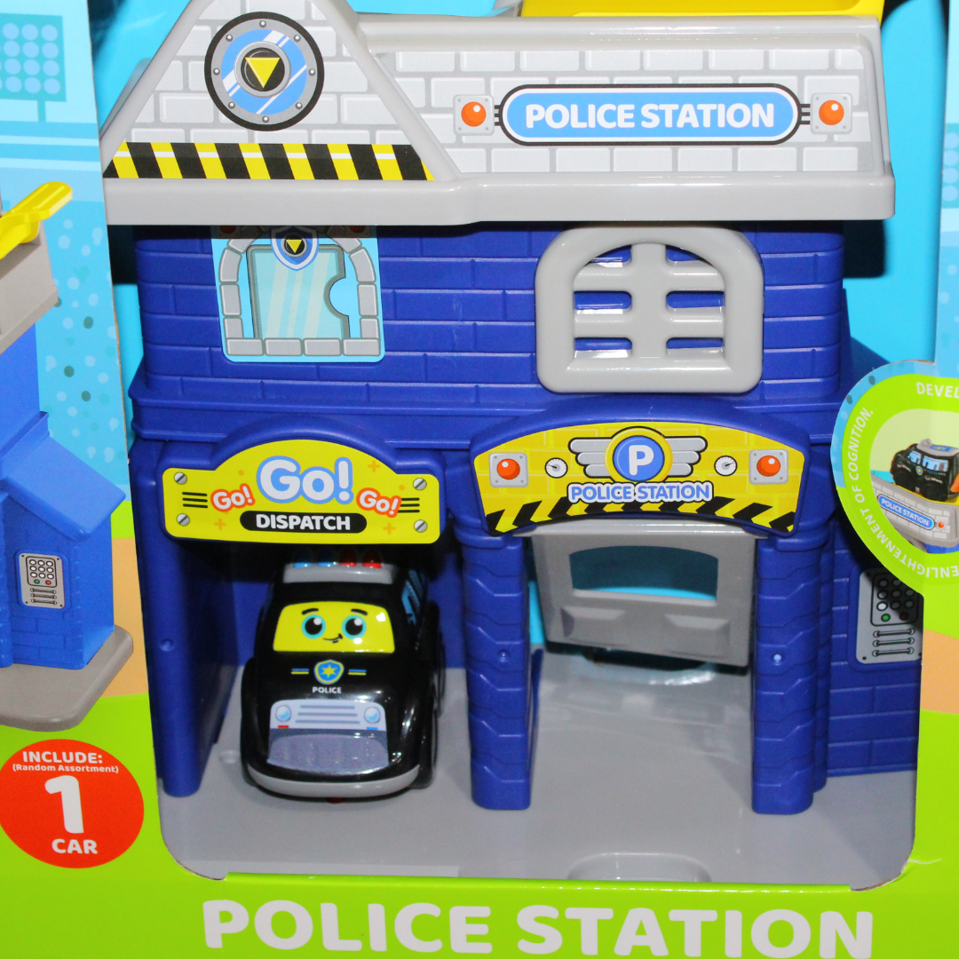 Police Station Builder Track Play Set – 13 Pcs