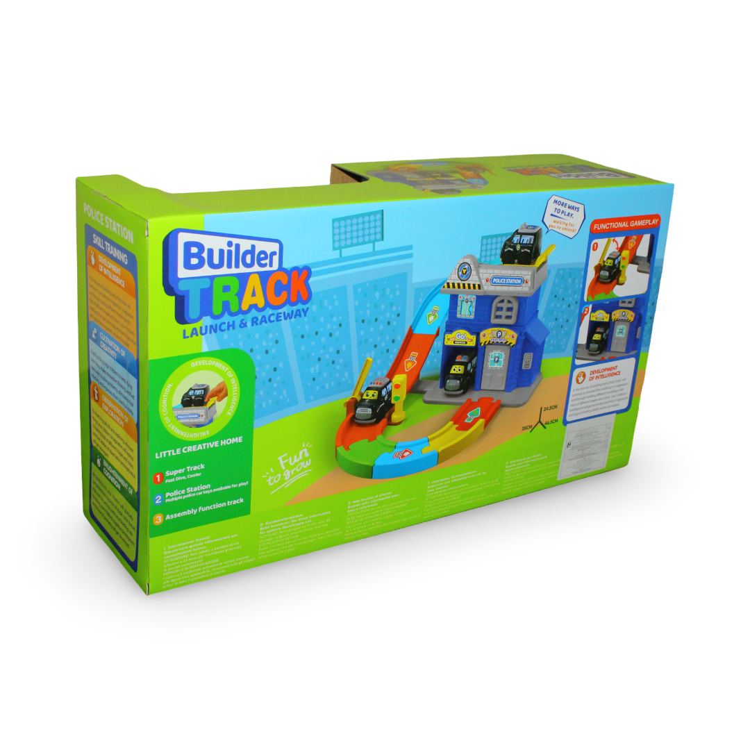 Police Station Builder Track Play Set – 13 Pcs
