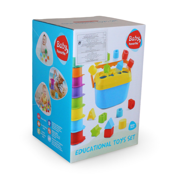 Baby Favorite Educational Shape Sorter Bucket Set – 25 Pcs