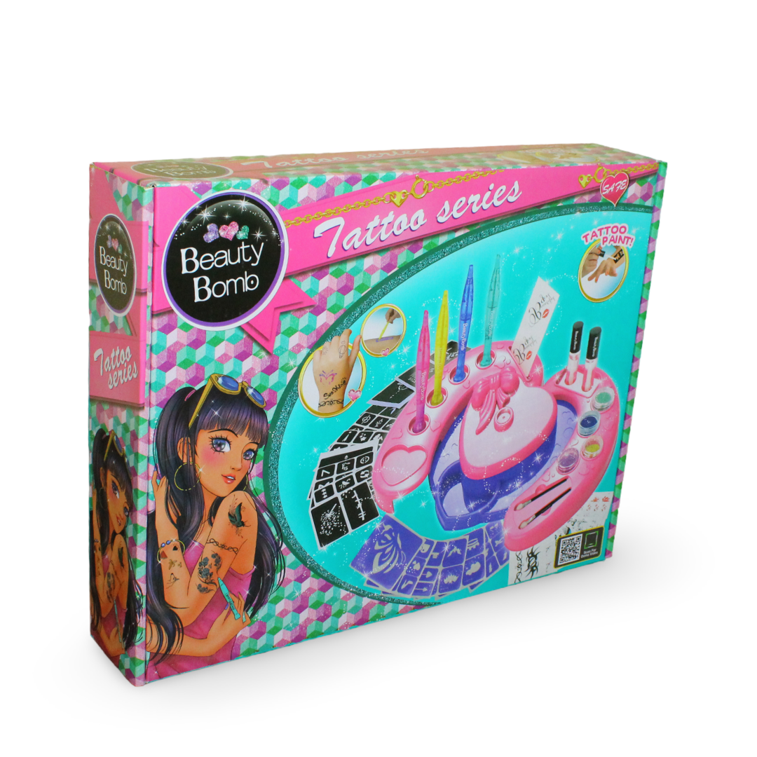 Beauty Bomb Tattoo Studio & Makeup Set - Toys - OKO