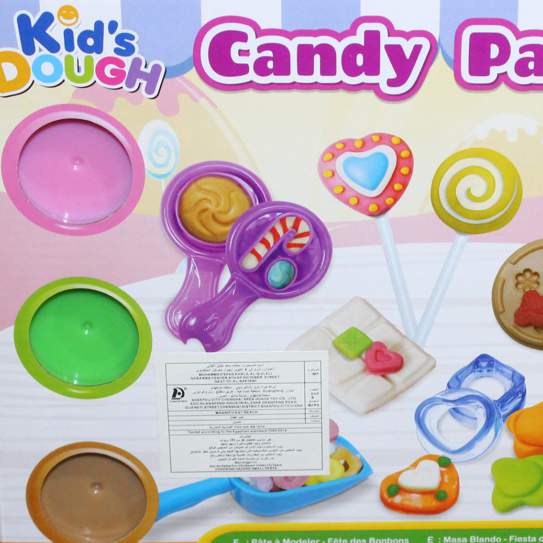 Kids Dough Candy Party Set with 6 Dough Cups