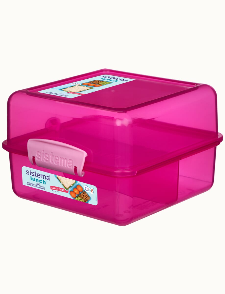Sistema Lunch Box – BPA Free Plastic Pink 1.4L