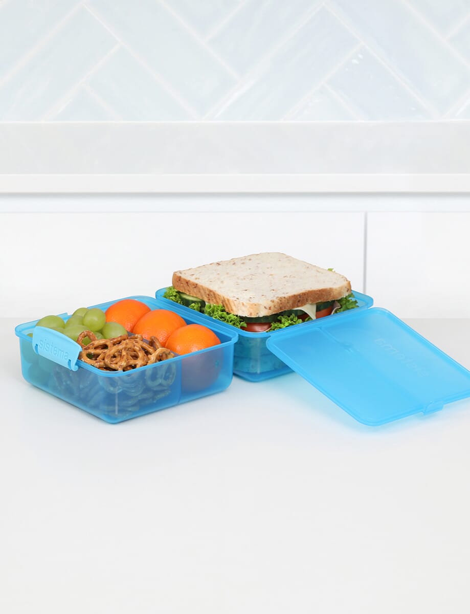 Sistema Lunch Box – BPA Free Plastic Blue 1.4L