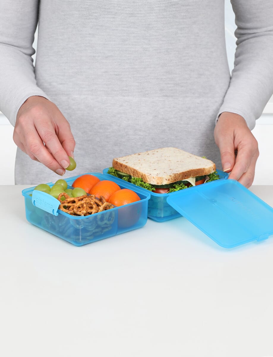 Sistema Lunch Box – BPA Free Plastic Blue 1.4L