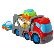 Kiddy Go Busy City Transport Truck with Light and Sound and with 2 Small 9cm Cars