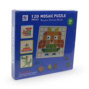 Wooden Mosaic Puzzle Set – 120 Pcs