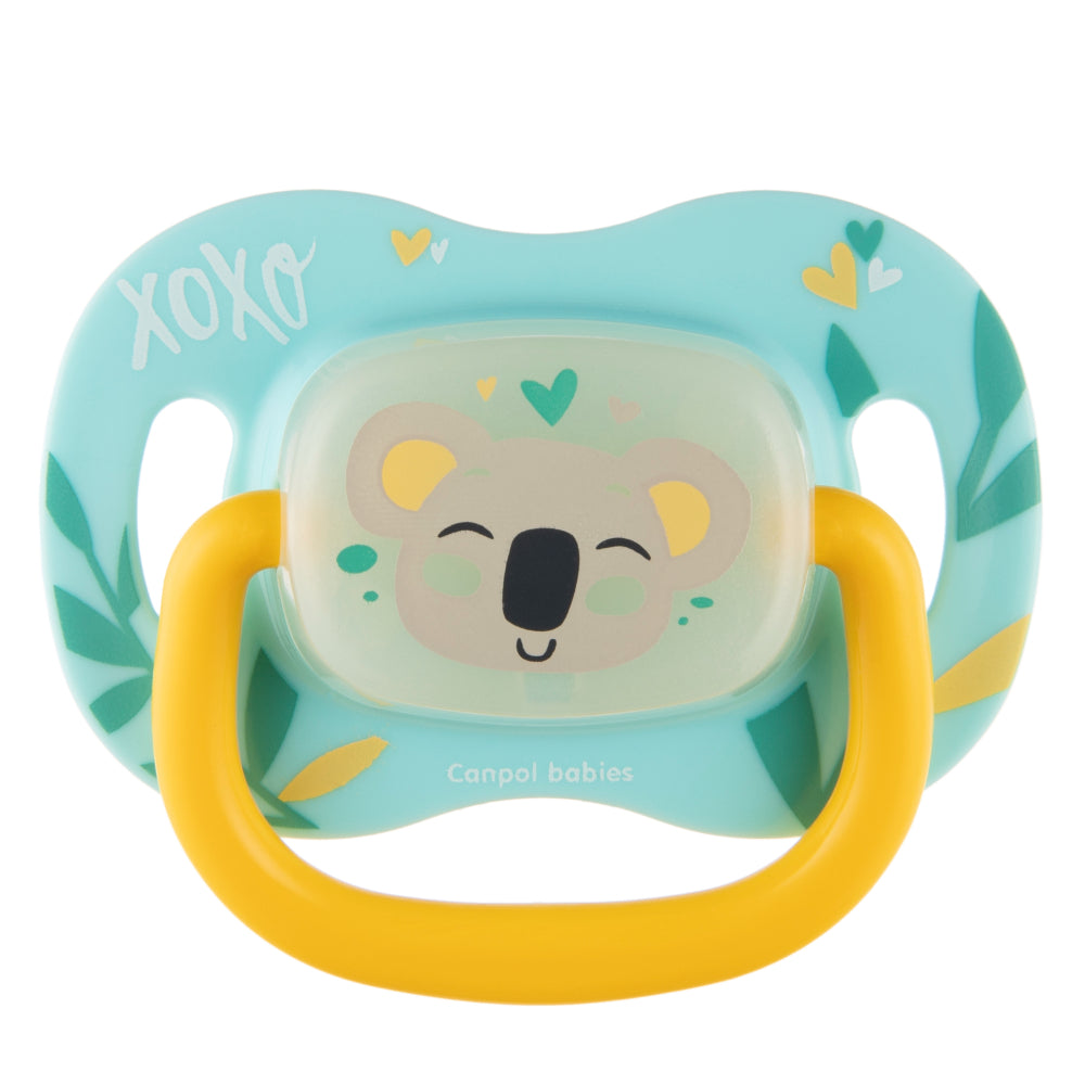 Canpol Babies Exotic Koala Silicone Symmetrical Pacifier 6–18m – Green
