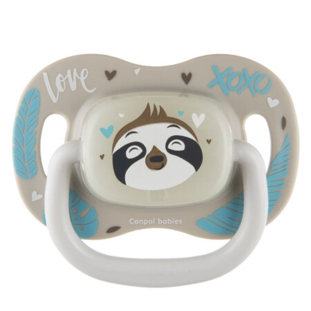 Canpol Babies Silicone Symmetrical Soother 6-18m - Sleepy Sloth
