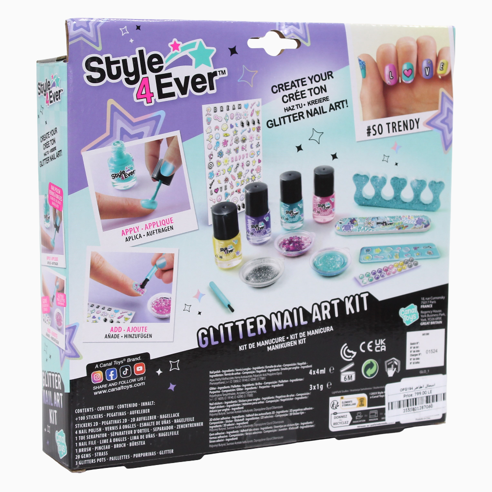 Style 4 Ever Glitter Nail Art Kit