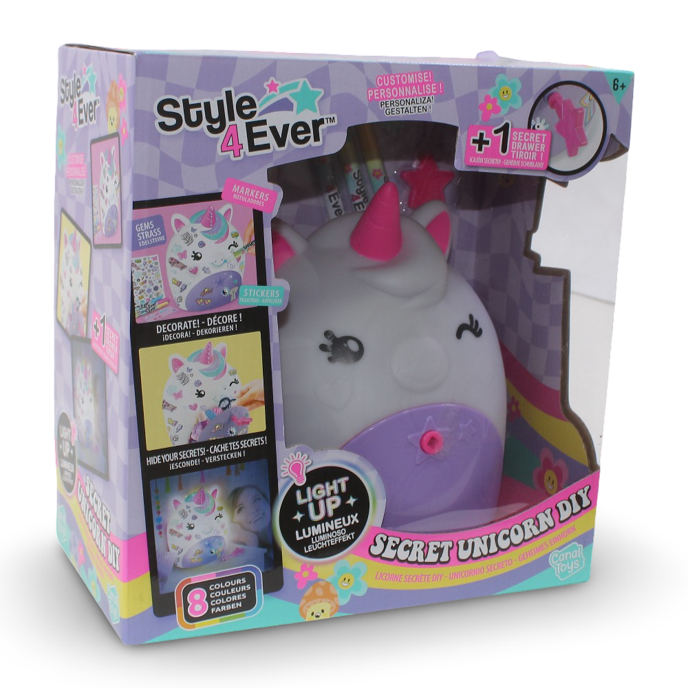 Style 4 Ever Secret Deco DIY Unicorn Lamp - Toys