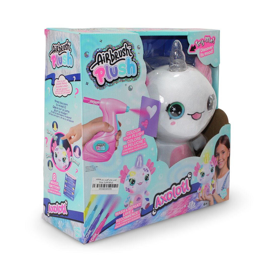 Airbrush Plush – Axolotlcorn Light Up