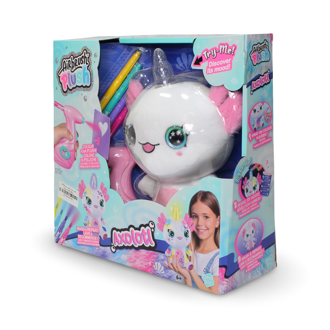 Airbrush Plush – Axolotlcorn Light Up