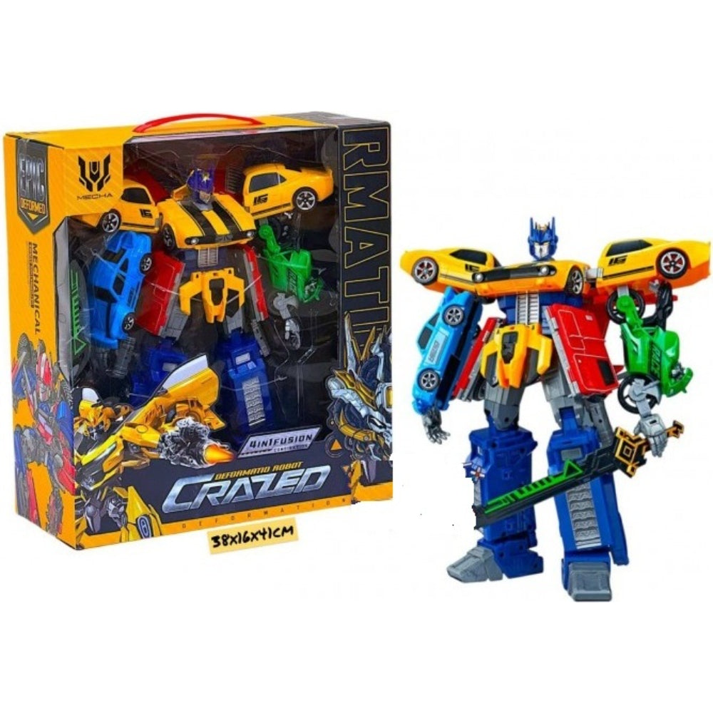 4 in 1 Fusion Transforming Robot Toy - Toys - OKO