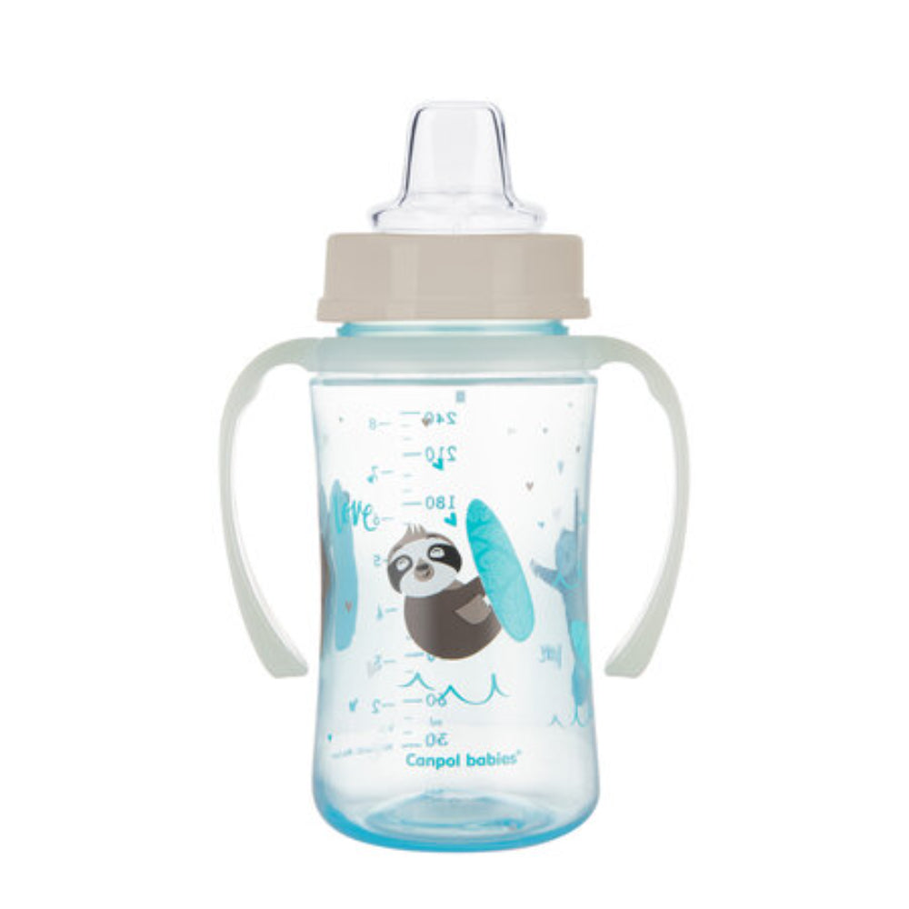 Canpol Babies Training Cup with Glowing Handles 240ml – Blue