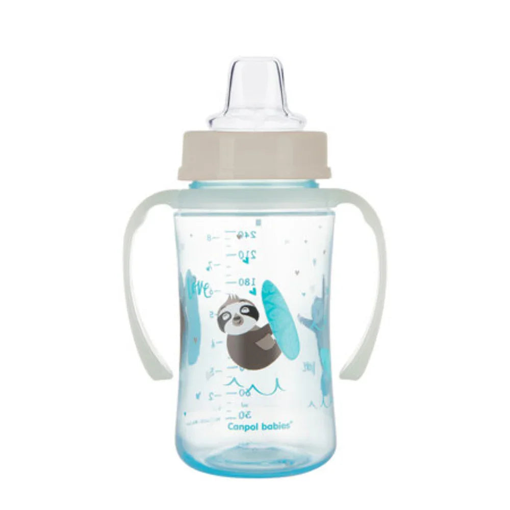 Canpol Babies Training Cup with Glowing Handles 240ml – Blue