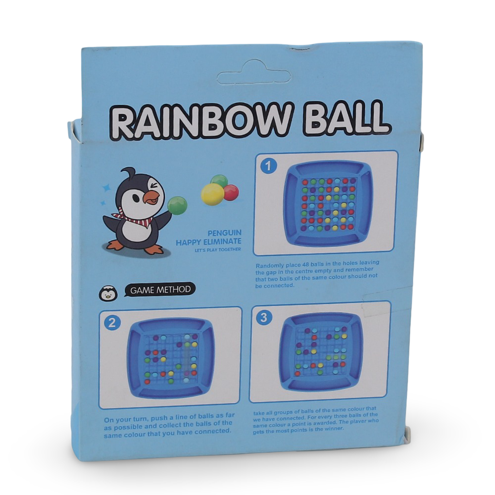Penguin Rainbow Ball Maze Game
