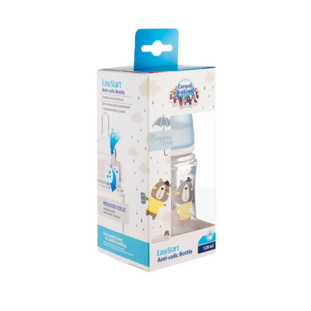Canpol babies Anti-colic Wide Neck Bottle 120ml  EasyStart BONJOUR PARIS