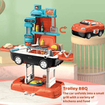 37pcs 2-in-1 Sport Car Pretend Play Big Kitchen Barbecue - Ourkids - OKO