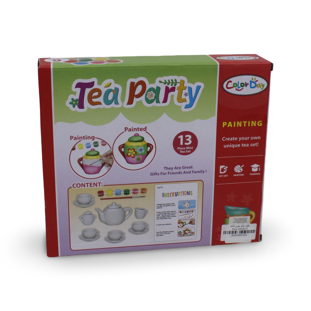 Color Day Tea Party Painting Set – 13 Pcs