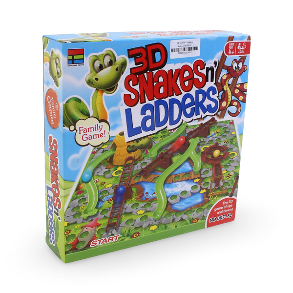 3D Snakes & Ladders Family Board Game - Toys - Bright Future