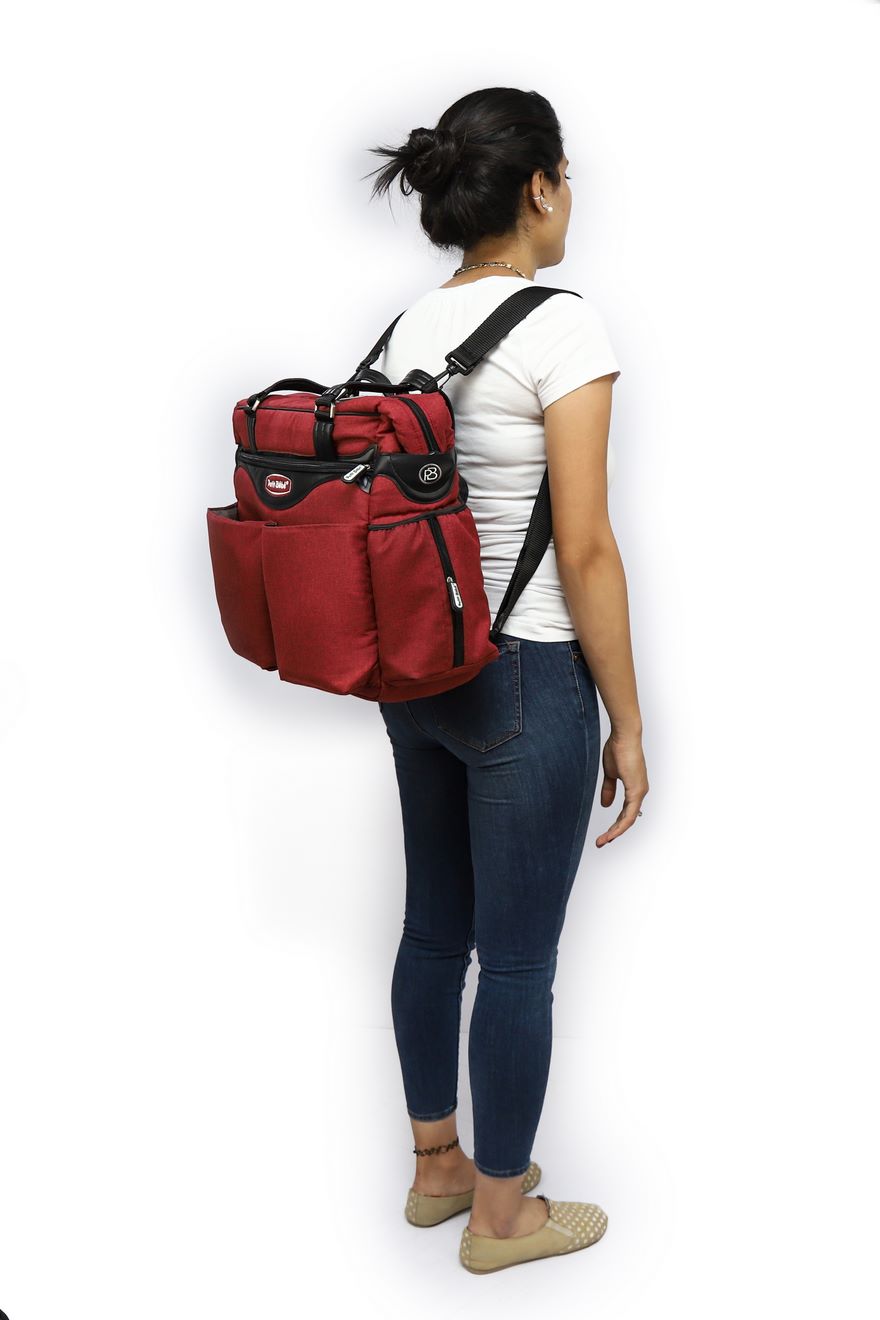 Petit Bebe Premium Diaper Bag – Burgundy
