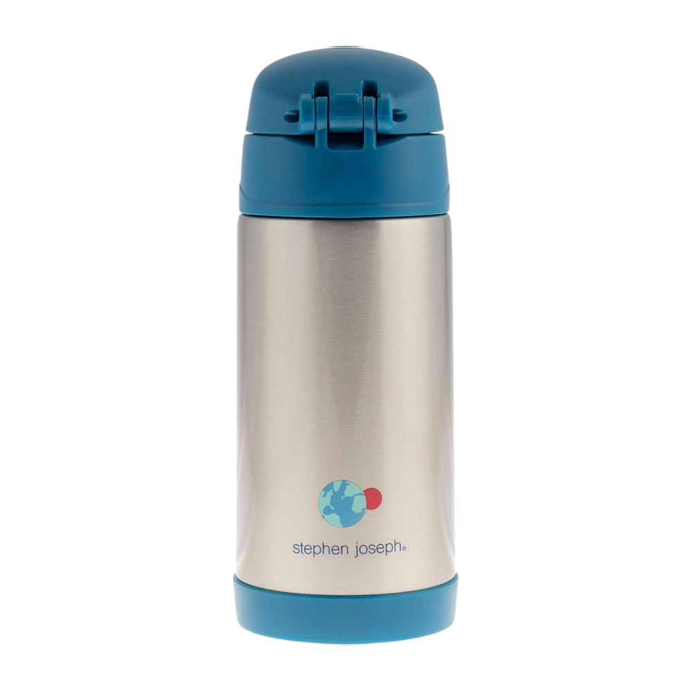 Stephen Joseph Double Wall Stainless Steel Bottle 350ml - Rocket Design