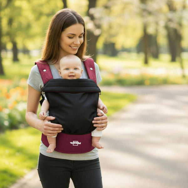 Petit Bebe Allure Baby Carrier – Burgundy