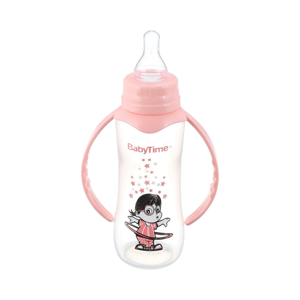Baby Time Feeding Bottle With Handles - 250ml