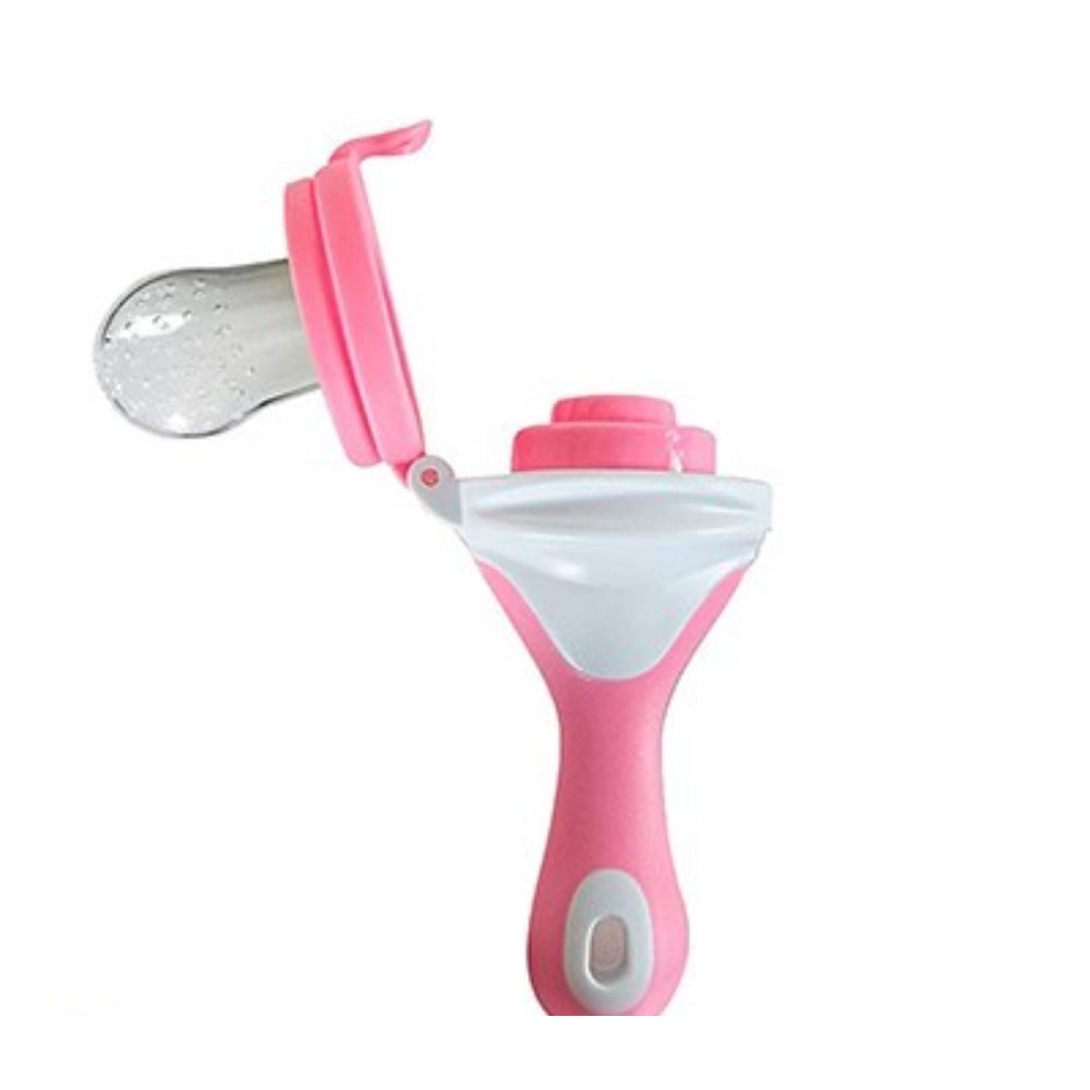 True Fruit Feeder with Handle and Replacement Part – Pink (3m+)