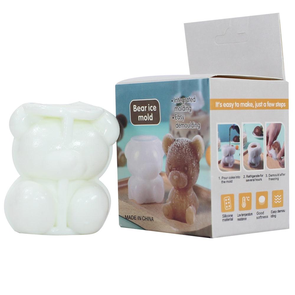 3D Bear Shape Silicone Chocolate Mold Cute Ice Cube Tray Soap Mold Candle Making Mold Candy Fondant Molds Cake Decorating Mold - Ourkids - Marcada