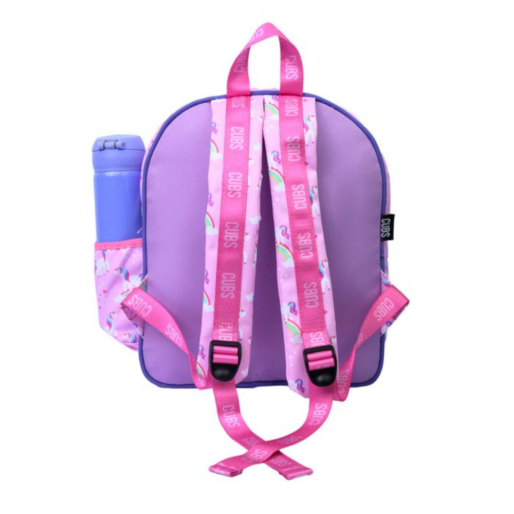 Cubs Pink Unicorn Letter E Nursery Backpack