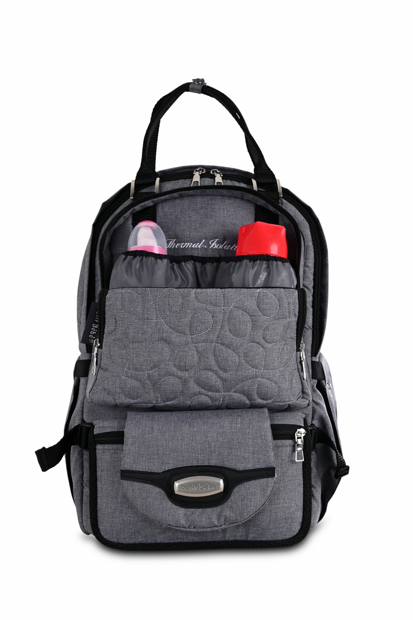 Petit Bebe Premium Go Diaper Bag – Grey