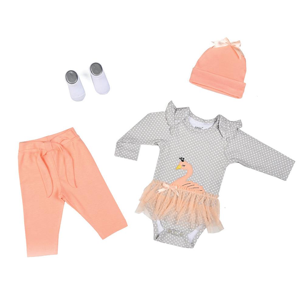 4-Piece Baby Layette Set - Ourkids - Junior