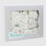 4-Piece White Baby Layette Set - Ourkids - Berceau