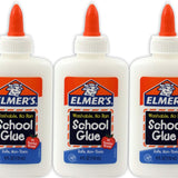 Washable Liquid School Glue [Set of 3] Size: 1.25" H x 2.5" W x 5.75" D