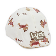 Unisex Cotton Cap – "Luck Coffee" Design