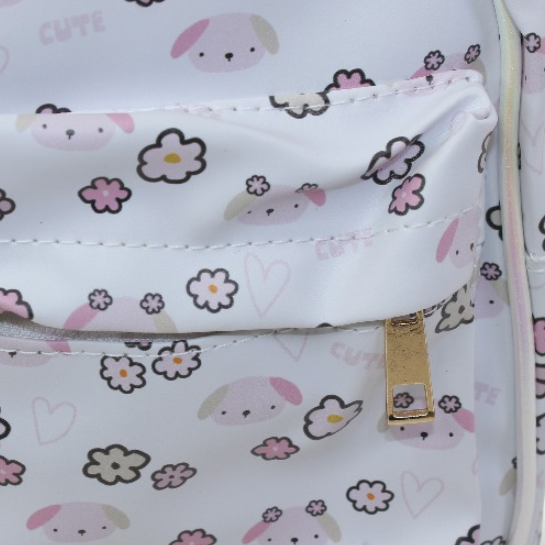Flowers Backpack – White