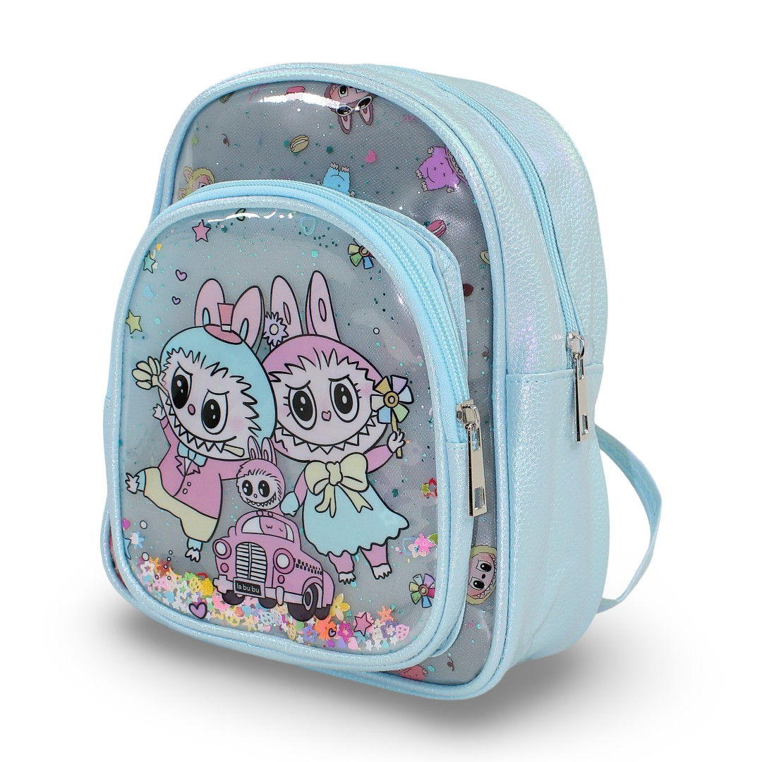 Labubu School Backpack – Baby Blue